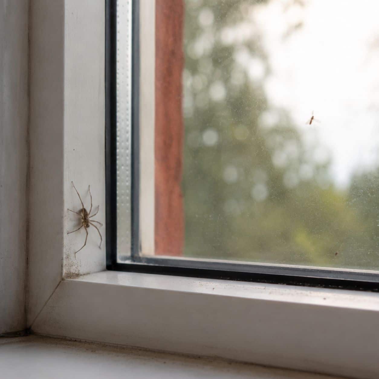 Spinne in einer Wohnung