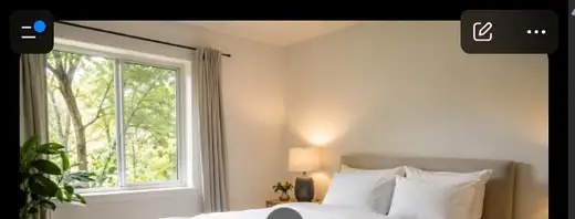 Sauberes und ruhiges Schlafzimmer nach der Behandlung gegen resistente Bettwanzen